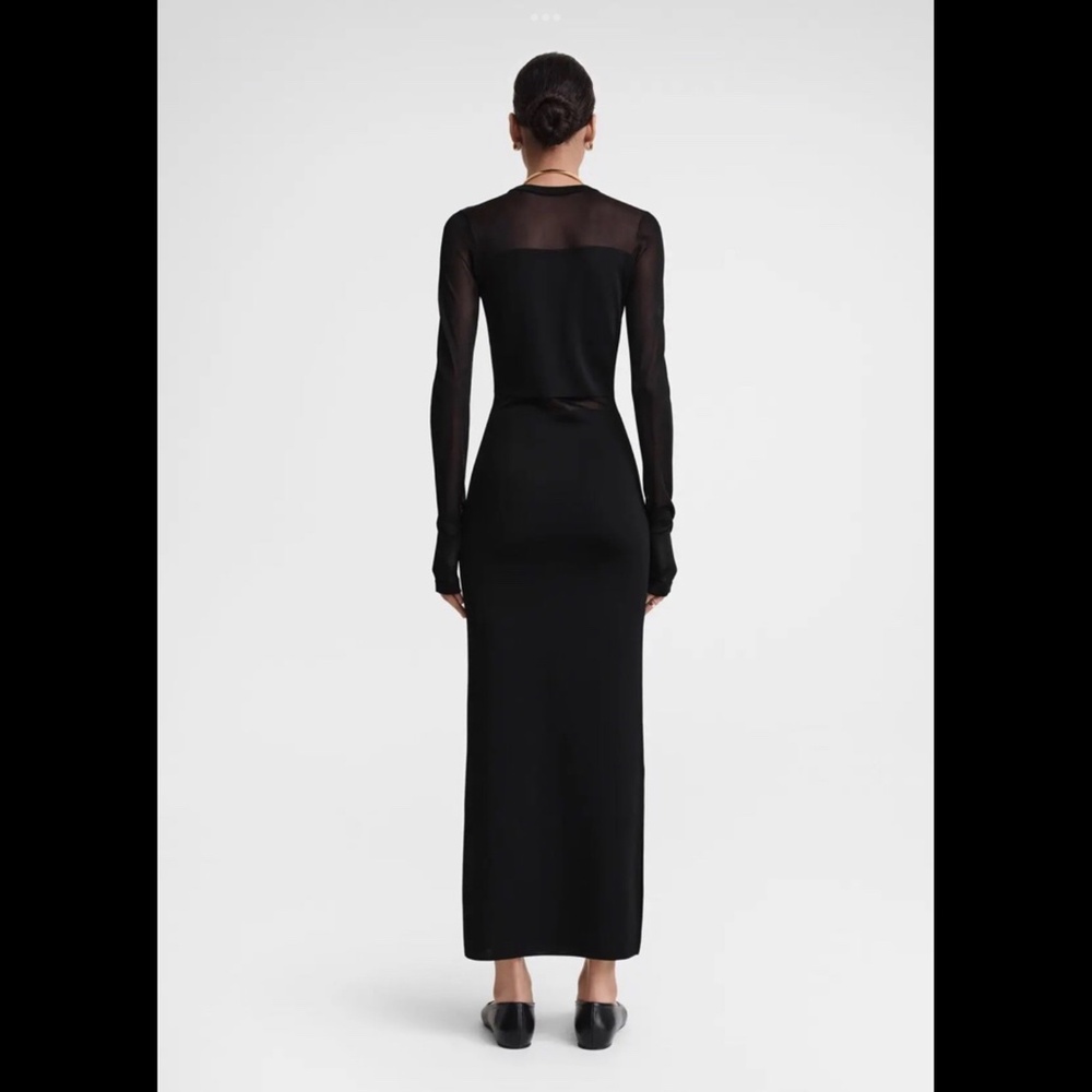 Toteme Semi-Sheer Knit Cocktail Dress - Picture 3 of 9